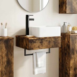 Basin de lavage mural Chêne fumé 50 x 41 x 39 cm 633517633517