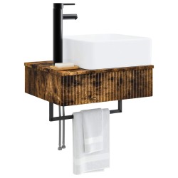 Basin de lavage mural Chêne fumé 50 x 41 x 39 cm 633517633517