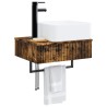 Basin de lavage mural Chêne fumé 50 x 41 x 39 cm 633517633517