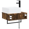 Basin de lavage mural Chêne fumé 50 x 41 x 39 cm 633517633517
