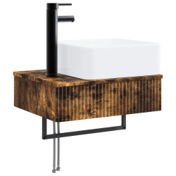 Basin de lavage mural Chêne fumé 53 x 35 x 39 cm 633518633518