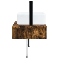 Basin de lavage mural Chêne fumé 53 x 35 x 39 cm 633518633518