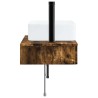 Basin de lavage mural Chêne fumé 53 x 35 x 39 cm 633518633518