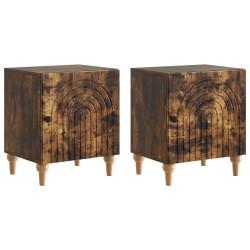 Cabinet de chevet 2 pcs Chêne fumé 43 x 34,5 x 50 cm 633519633519