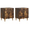 Cabinet de chevet 2 pcs Chêne fumé 43 x 34,5 x 50 cm 633519633519