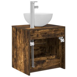 Vanité de lavabo mural Chêne fumé 49,5 x 41 x 64,5 cm 633525633525