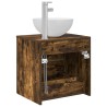 Vanité de lavabo mural Chêne fumé 49,5 x 41 x 64,5 cm 633525633525