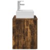 Vanité de lavabo mural Chêne fumé 49,5 x 41 x 62,5 cm 633527633527