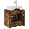 Vanité de lavabo mural Chêne fumé 49,5 x 41 x 62,5 cm 633527633527