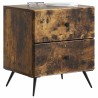Cabinet de chevet 2 pcs Chêne fumé 43 x 34,5 x 47,5 cm 633529633529