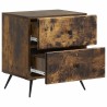 Cabinet de chevet 2 pcs Chêne fumé 43 x 34,5 x 47,5 cm 633529633529