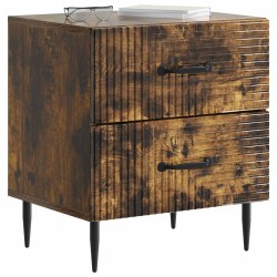 Cabinet de chevet 2 pcs Chêne fumé 43 x 34,5 x 47,5 cm 633530633530