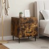 Cabinet de chevet 2 pcs Chêne fumé 43 x 34,5 x 47,5 cm 633530633530