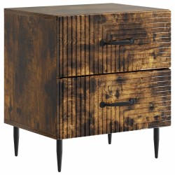 Cabinet de chevet 2 pcs Chêne fumé 43 x 34,5 x 47,5 cm 633530633530