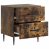 Cabinet de chevet 2 pcs Chêne fumé 43 x 34,5 x 47,5 cm 633530633530