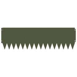 Bordure de Pelouse 10 pcs 103 x 30 cm Acier Vert olive 633532633532