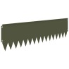 Bordure de Pelouse 10 pcs 103 x 30 cm Acier Vert olive 633532633532