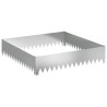 Bordure de Pelouse 100 x 100 x 20 cm Acier Argenté 633533633533