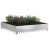 Bordure de Pelouse 100 x 100 x 20 cm Acier Argenté 633533633533