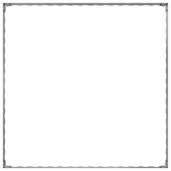 Bordure de Pelouse 100 x 100 x 20 cm Acier Argenté 633533633533