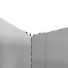 Bordure de Pelouse 100 x 100 x 20 cm Acier Argenté 633533633533