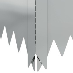 Bordure de Pelouse 100 x 100 x 20 cm Acier Argenté 633533633533