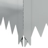 Bordure de Pelouse 100 x 100 x 20 cm Acier Argenté 633533633533