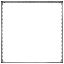 Bordure de Pelouse 100 x 100 x 35 cm Acier Argenté 633534633534