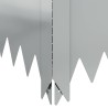 Bordure de Pelouse 100 x 100 x 35 cm Acier Argenté 633534633534