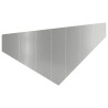 Bordure de Pelouse 100 x 45 cm Acier Argenté 633535633535