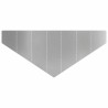 Bordure de Pelouse 100 x 45 cm Acier Argenté 633535633535