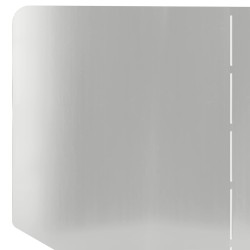 Bordure de Pelouse 100 x 45 cm Acier Argenté 633535633535