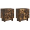 Cabinet de chevet 2 pcs Chêne fumé 43 x 34,5 x 47,5 cm 633536633536