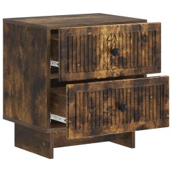Cabinet de chevet 2 pcs Chêne fumé 43 x 34,5 x 47,5 cm 633536633536