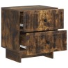 Cabinet de chevet 2 pcs Chêne fumé 43 x 34,5 x 47,5 cm 633536633536
