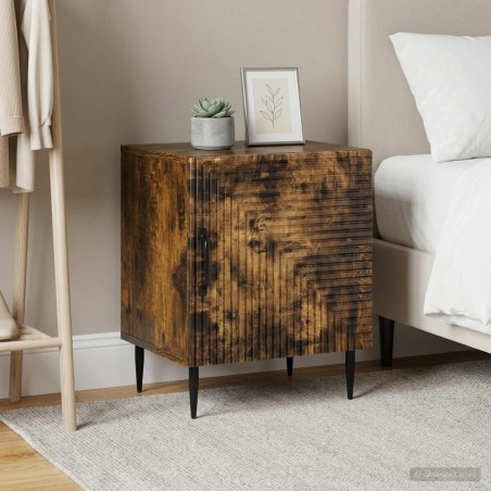 Cabinet de chevet 2 pcs Chêne fumé 43 x 34,5 x 50 cm 633539633539