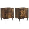 Cabinet de chevet 2 pcs Chêne fumé 43 x 34,5 x 50 cm 633539633539