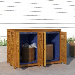 Boîte de rangement de jardin 140x87x104 cm bois massif d'acacia 633543633543