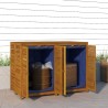 Boîte de rangement de jardin 140x87x104 cm bois massif d'acacia 633543633543