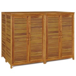 Boîte de rangement de jardin 140x87x104 cm bois massif d'acacia 633543633543