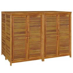 Boîte de rangement de jardin 140x87x104 cm bois massif d'acacia 633543633543