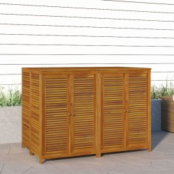 Boîte de rangement de jardin 140x87x104 cm bois massif d'acacia 633543633543