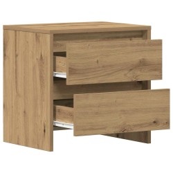 Cabinet de chevet 2 pc Chêne artisanal 45 x 34 x 44,5 cm 633555633555
