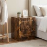 Cabinet de chevet 2 pcs Chêne fumé 43 x 34,5 x 47 cm 633558633558