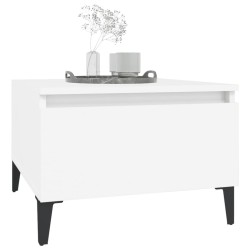 Tables d'appoint 2 pcs Blanc 50x46x35 cm Bois d'ingénierie 633559633559