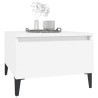Tables d'appoint 2 pcs Blanc 50x46x35 cm Bois d'ingénierie 633559633559