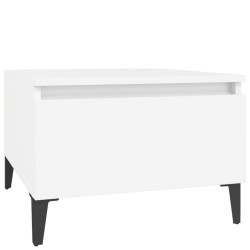 Tables d'appoint 2 pcs Blanc 50x46x35 cm Bois d'ingénierie 633559633559