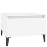 Tables d'appoint 2 pcs Blanc 50x46x35 cm Bois d'ingénierie 633559633559