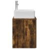 Vanité de lavabo mural Chêne fumé 53 x 34,5 x 63 cm 633560633560
