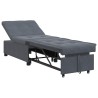 Canapé-Lit Gris foncé 194 x 67 x 82 cm Velours 633564633564